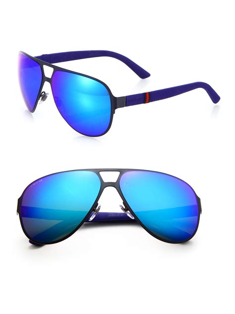 blue gucci sunglasses men's.